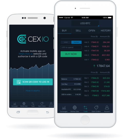 Bitcoin Mobile App for Trading - CEX.IO